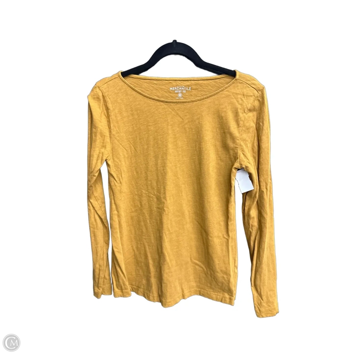 Top Long Sleeve By J. Crew In Yellow, Size: M