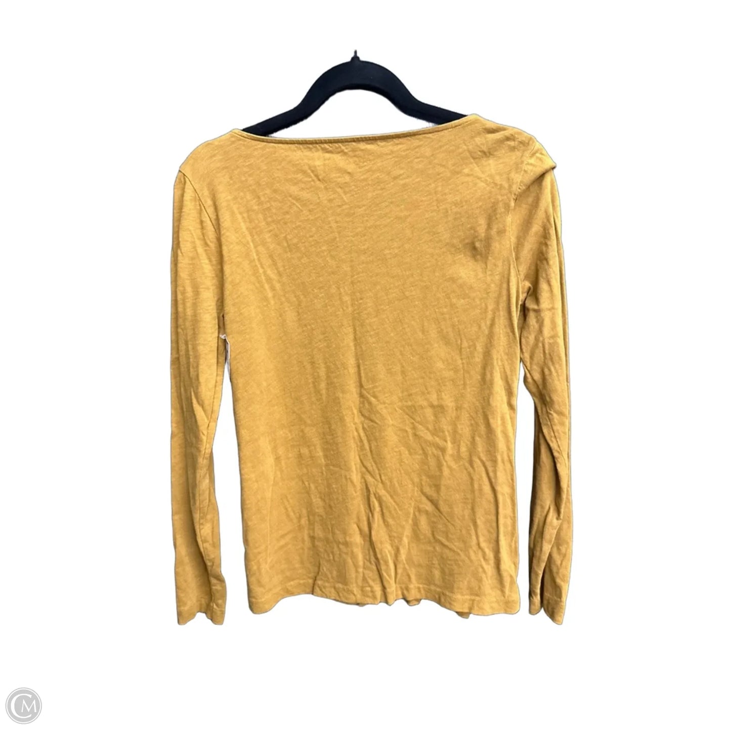 Top Long Sleeve By J. Crew In Yellow, Size: M