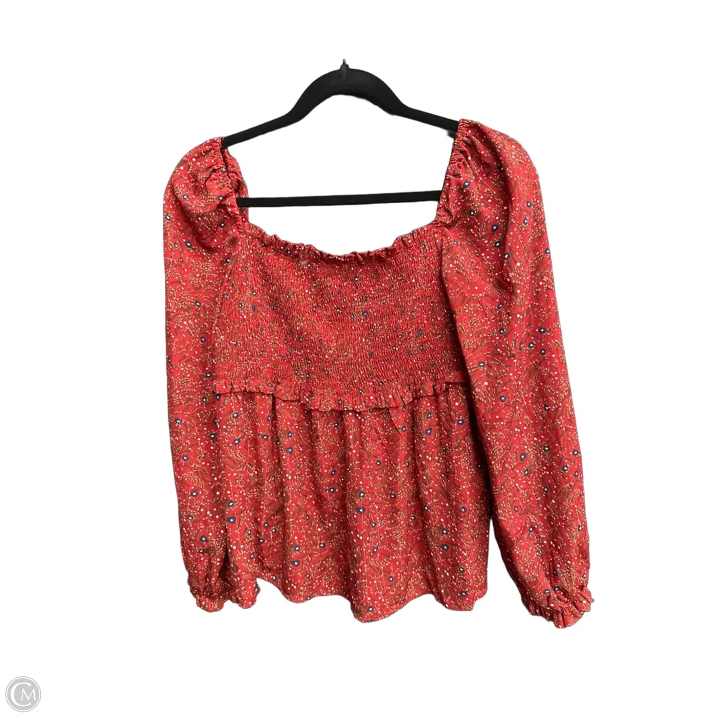 Blouse Long Sleeve By Umgee In Red, Size: M