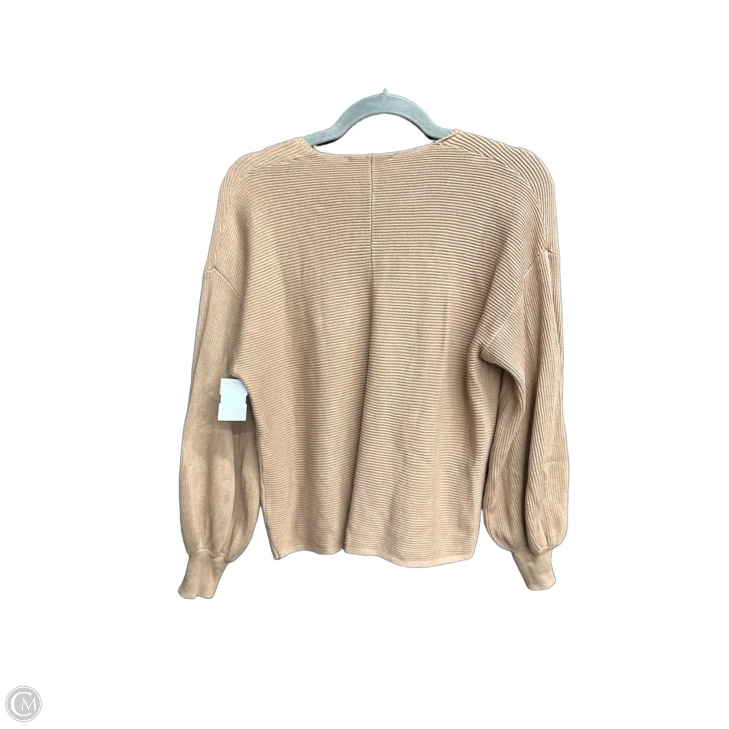 Blouse Long Sleeve By Cece In Brown, Size: M