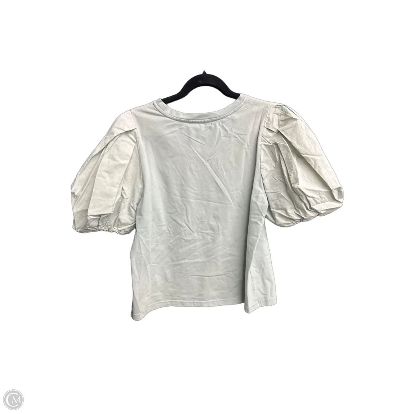Blouse Short Sleeve By Fabrik In Green, Size: S