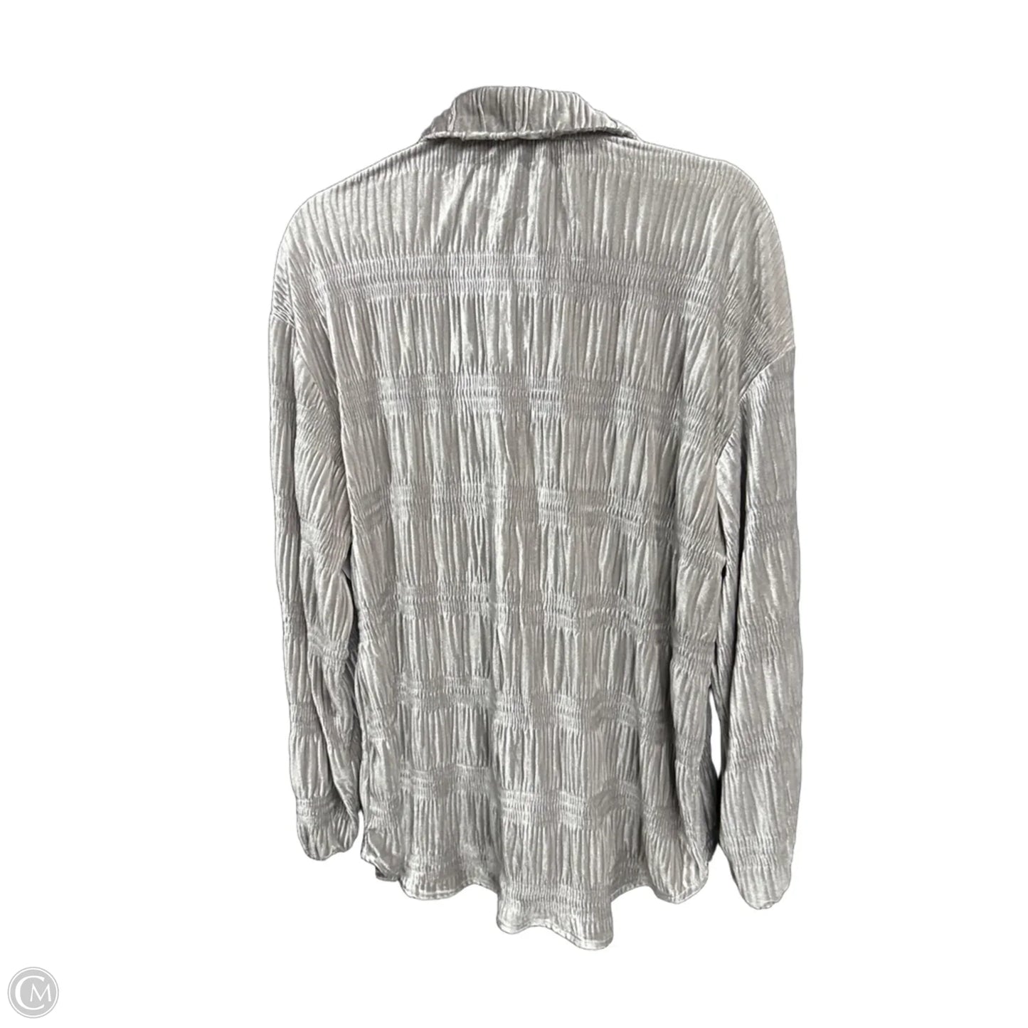 Jacket Shirt By Bibi In Grey, Size: M