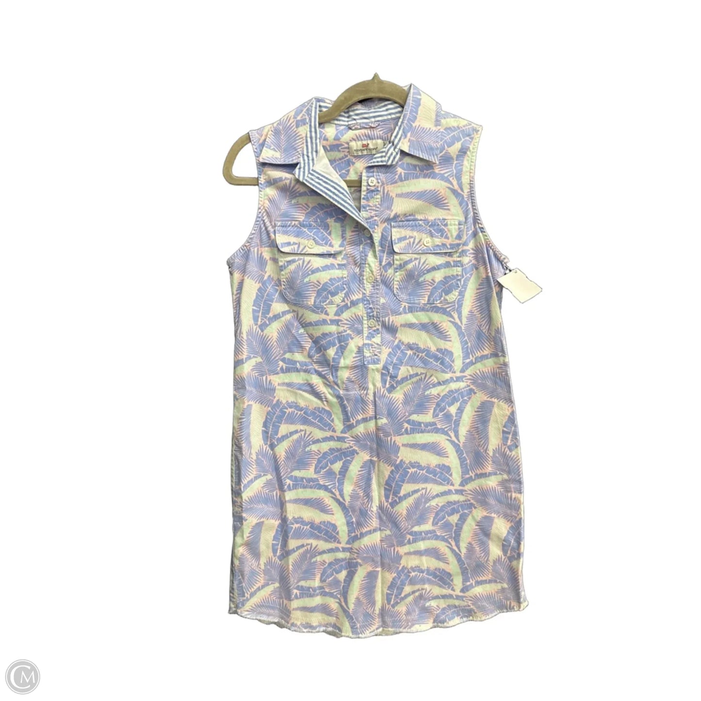 Dress Casual Midi By Vineyard Vines In Pink & Purple, Size: 2