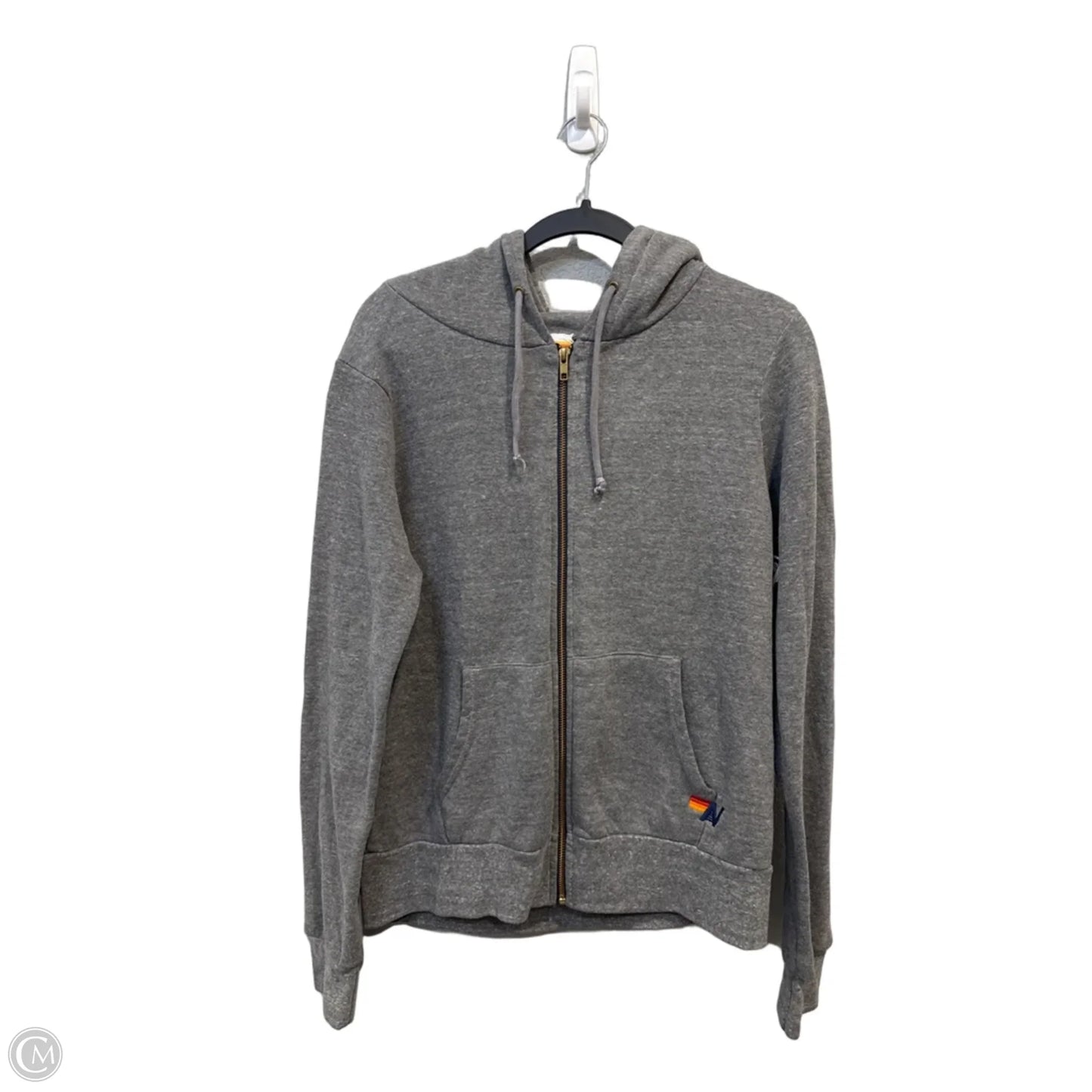 Sweatshirt Hoodie By Clothes Mentor In Grey, Size: M