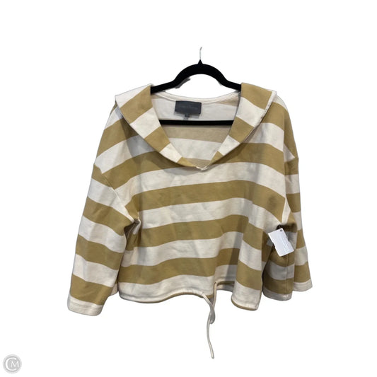 Top 3/4 Sleeve By Sunday In Brooklyn In Striped Pattern, Size: Xl
