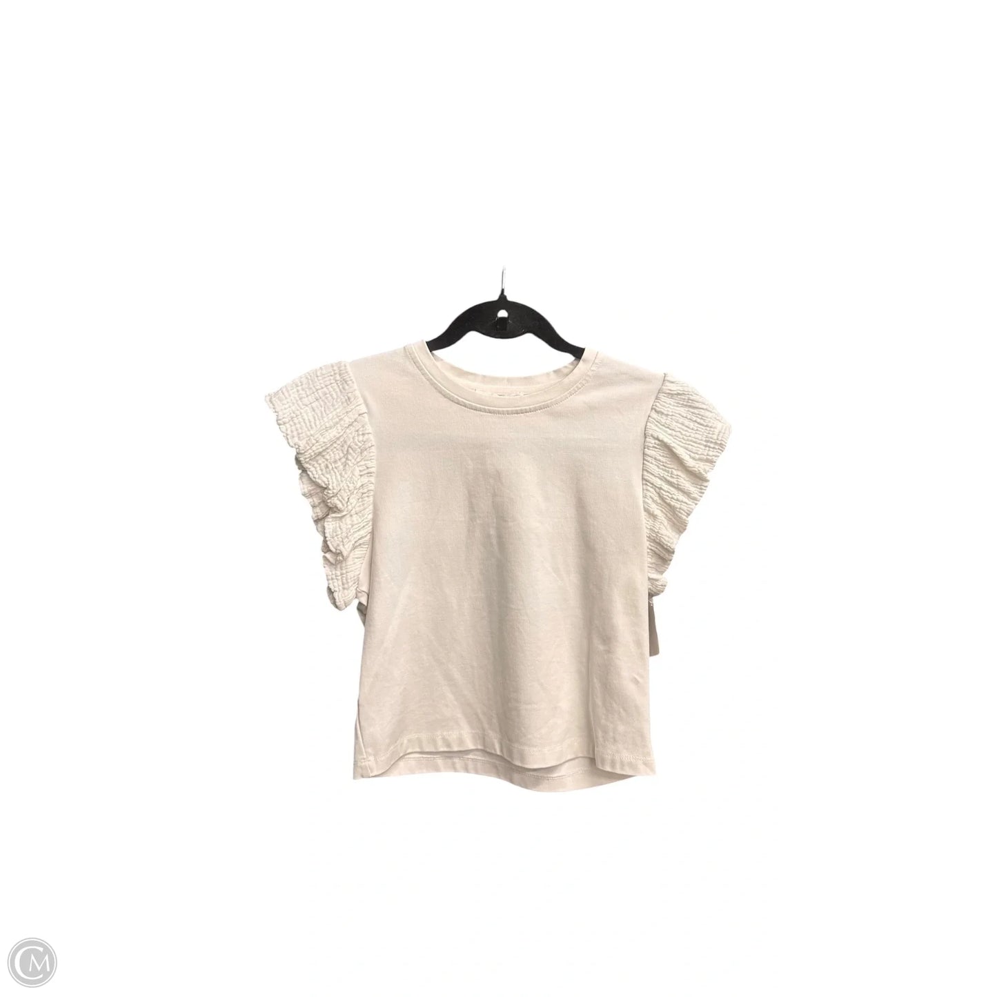 Top Short Sleeve By Clothes Mentor In White, Size: S