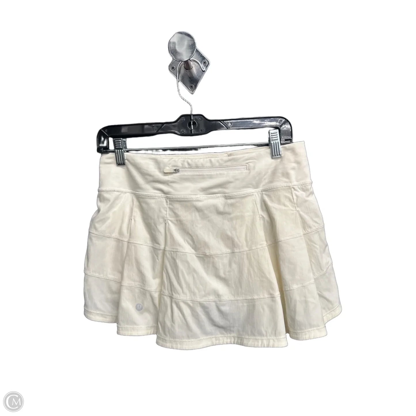 Athletic Skort By Lululemon In White, Size: 6