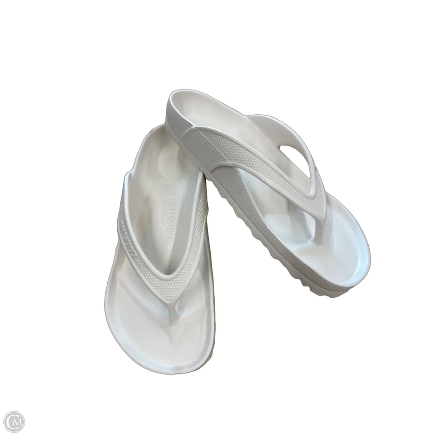 Sandals Flip Flops By Birkenstock In White, Size: 8