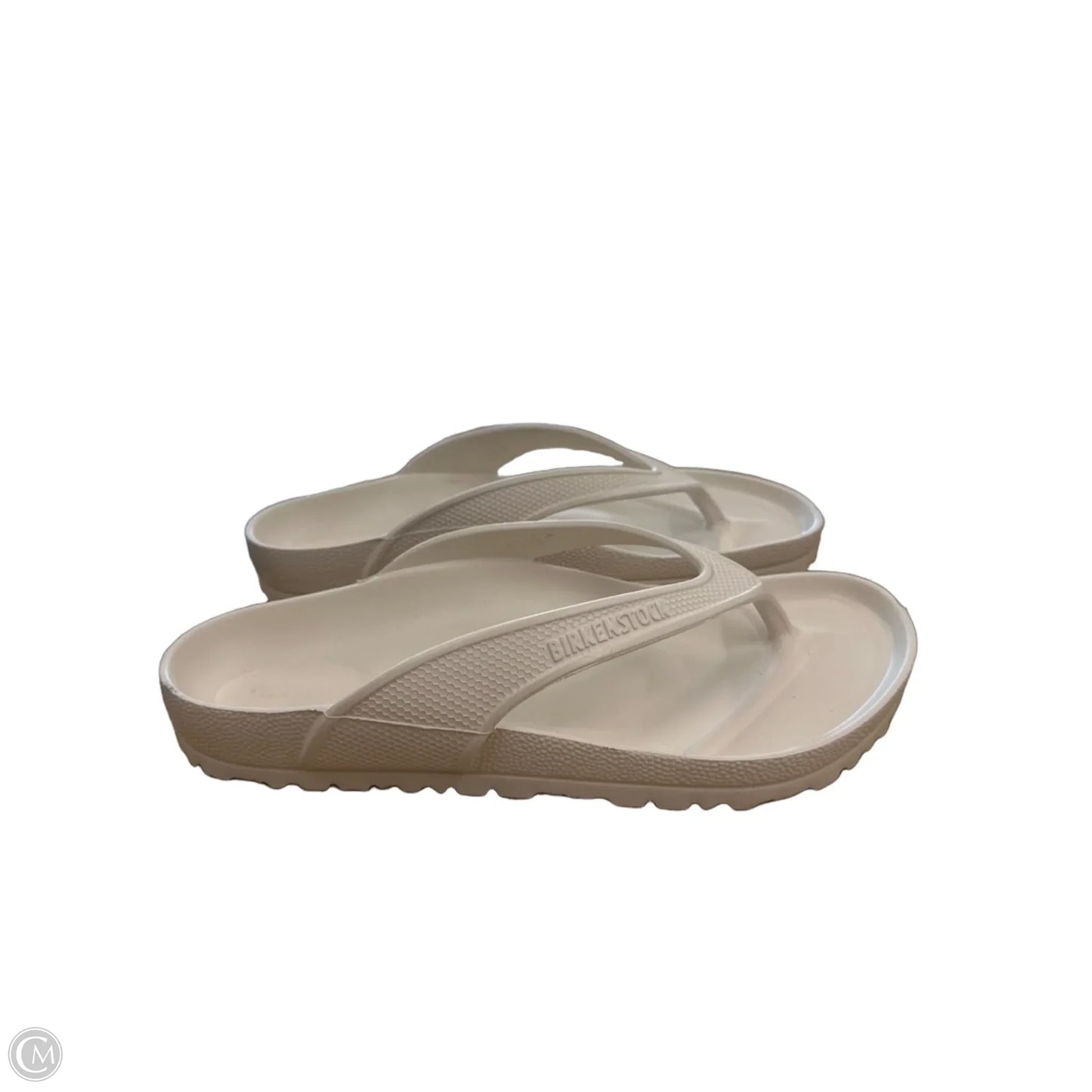Sandals Flip Flops By Birkenstock In White, Size: 8