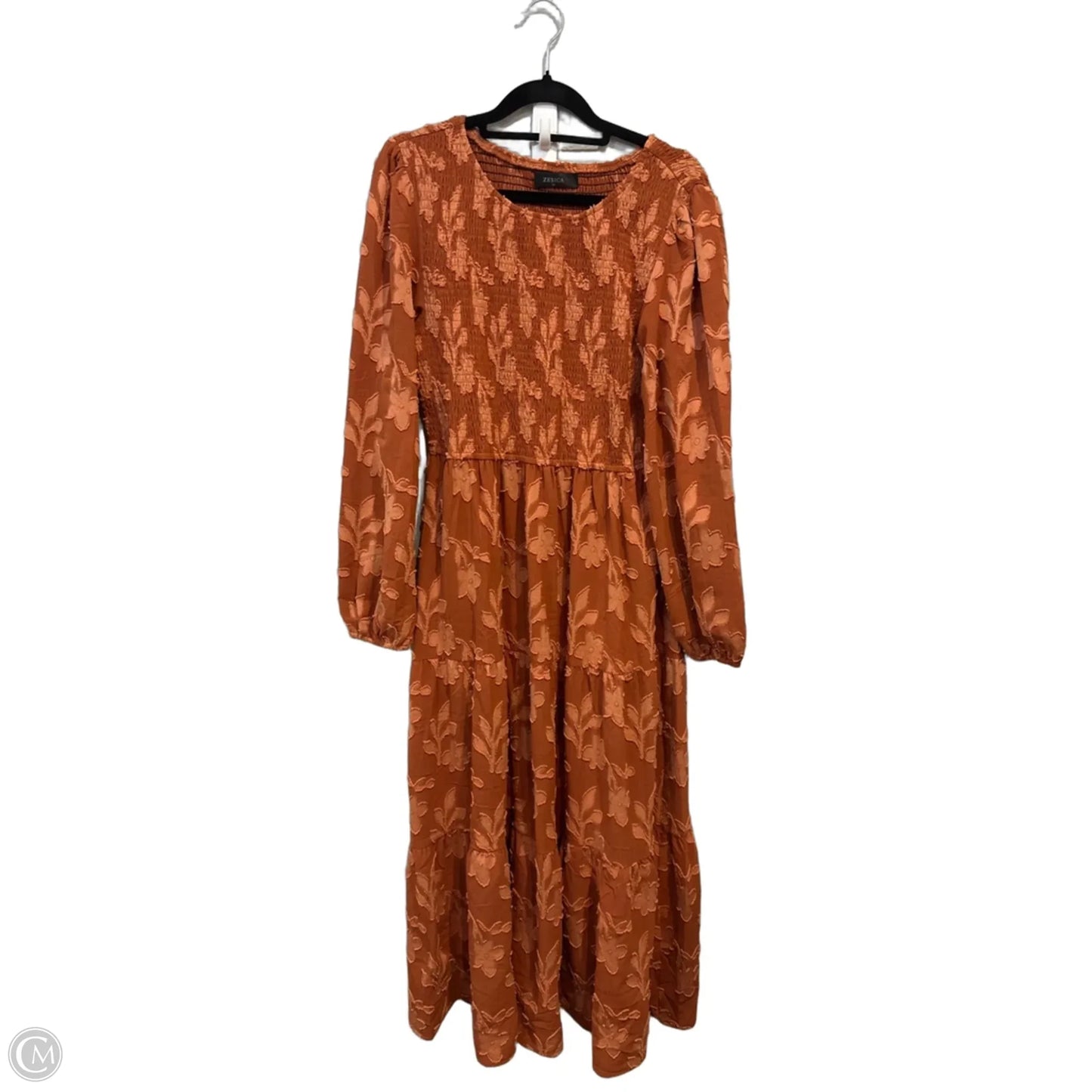 Dress Casual Maxi By Zesica In Orange, Size: M
