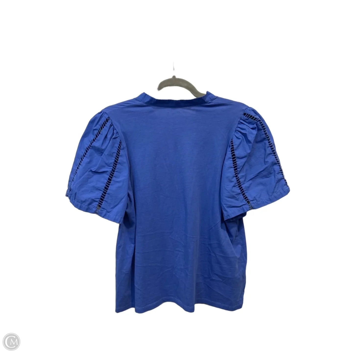 Top Short Sleeve By Loft In Blue, Size: M