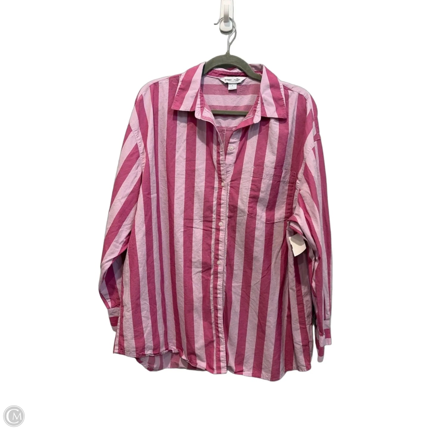 Top Long Sleeve By Old Navy In Striped Pattern, Size: L