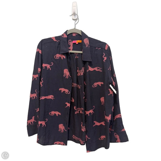 Top Long Sleeve By Clothes Mentor In Blue & Pink, Size: Xl