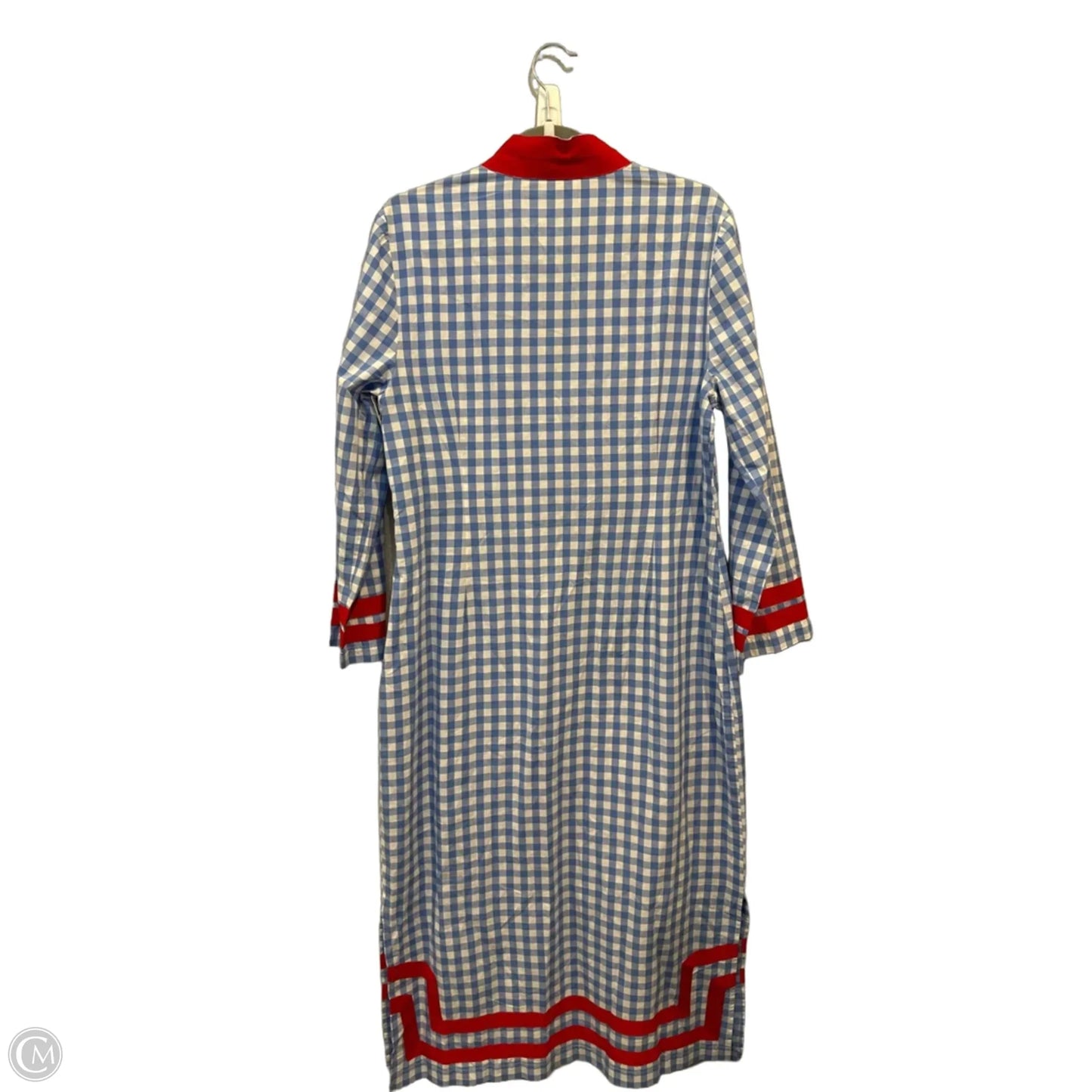Dress Casual Maxi By Sail To Sable In Blue Red & White, Size: L