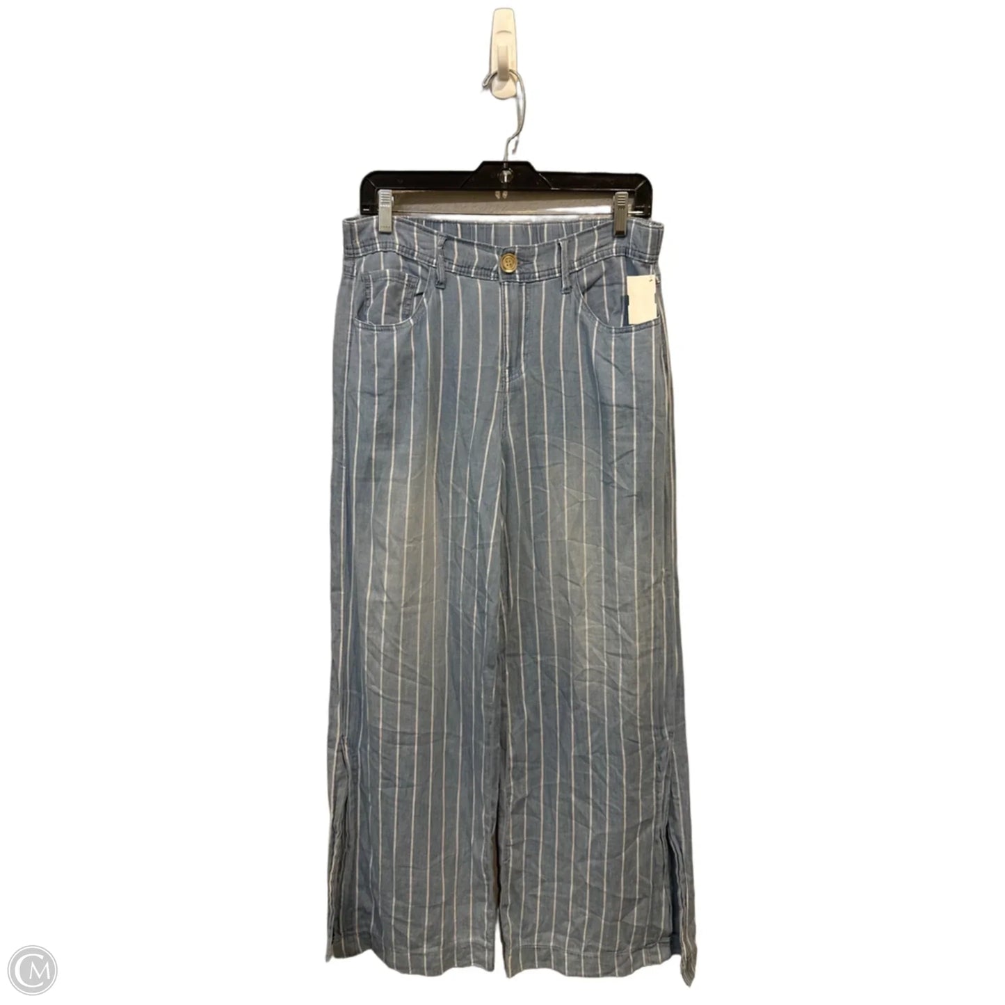 Pants Wide Leg By Cato In Striped Pattern, Size: 8