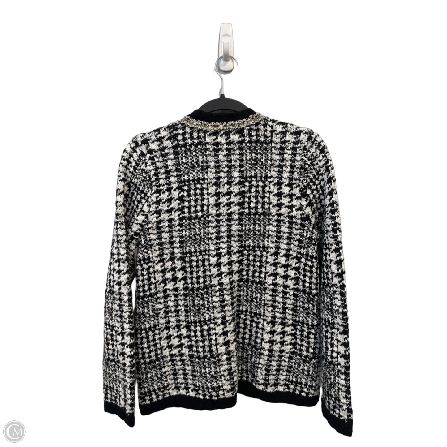Blazer By Chicos In Black & White, Size: S