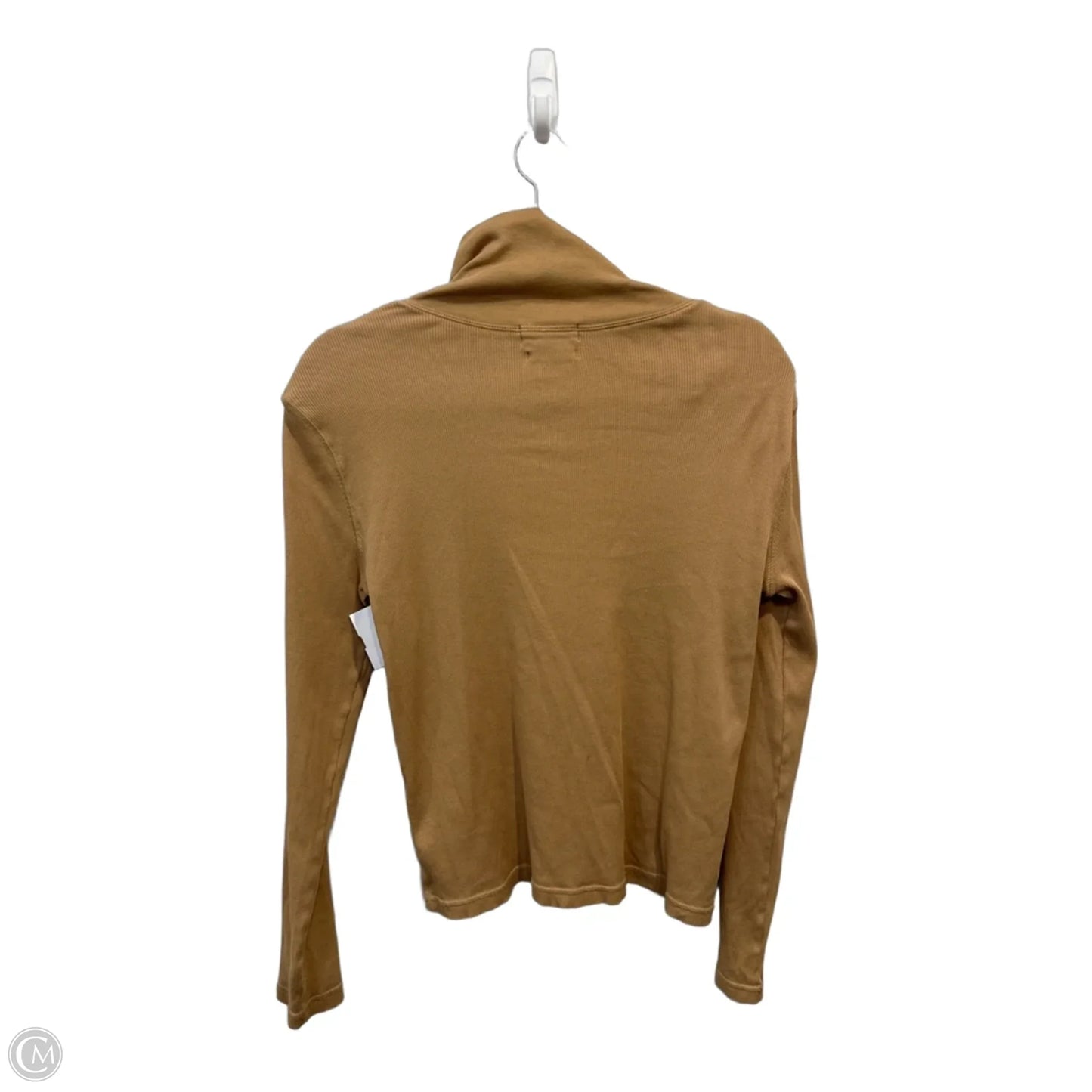 Top Long Sleeve By Lauren By Ralph Lauren In Brown, Size: L
