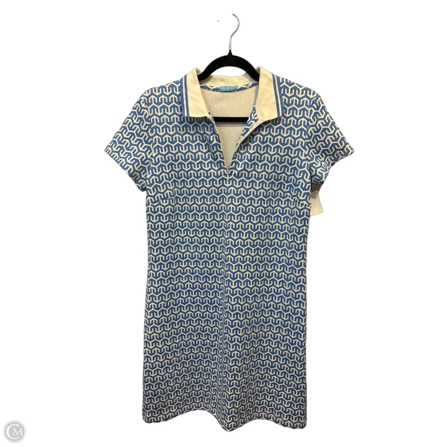 Dress Casual Midi By J Mclaughlin In Blue & White, Size: M