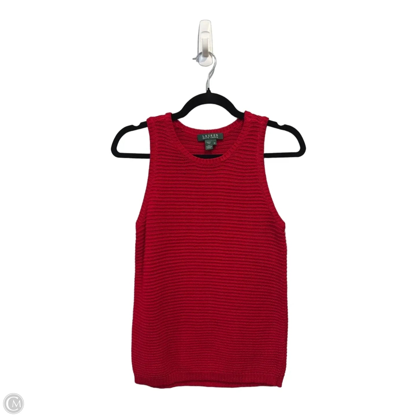 Top Sleeveless By Lauren By Ralph Lauren In Red, Size: M