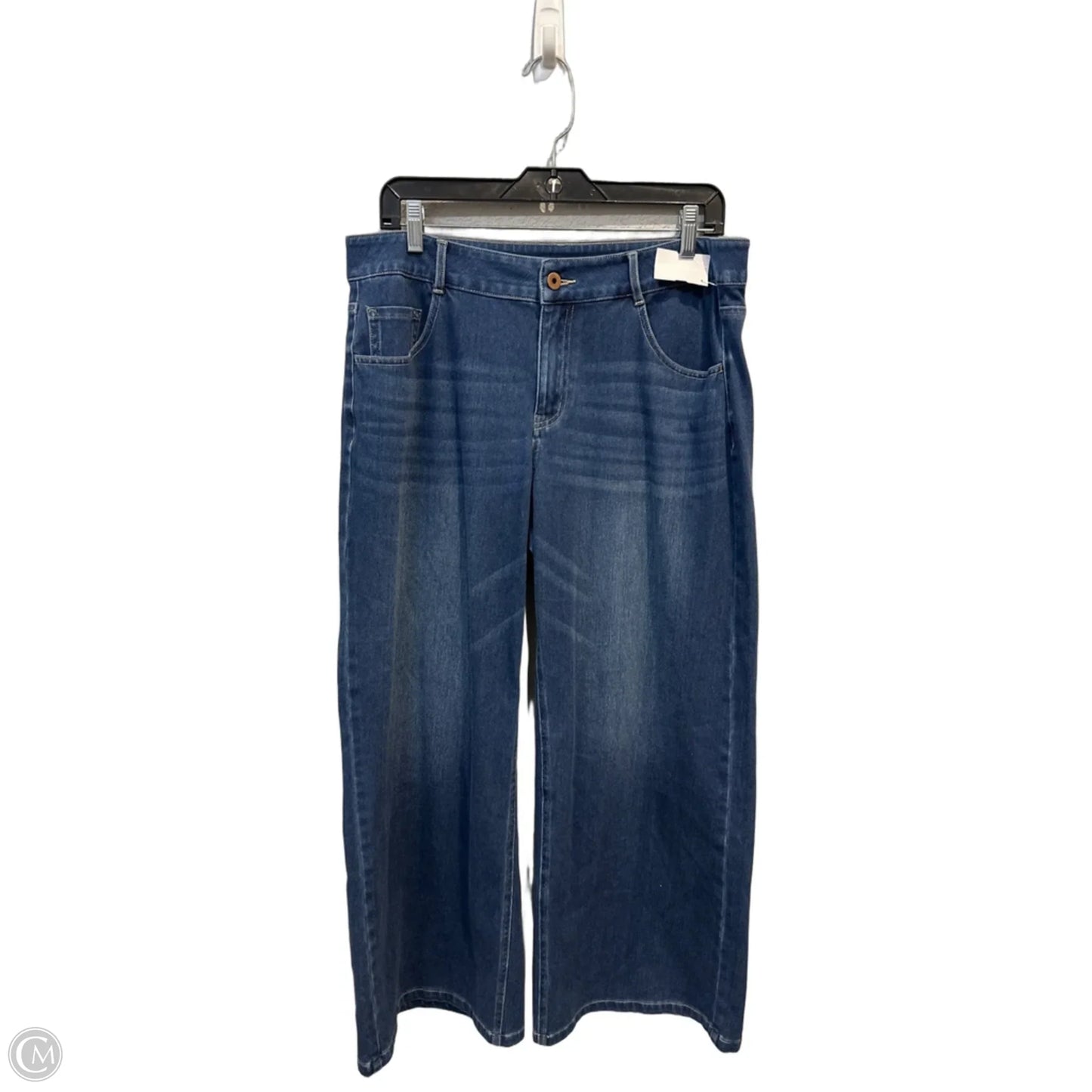 Jeans Wide Leg By Halara In Blue Denim, Size: Lp