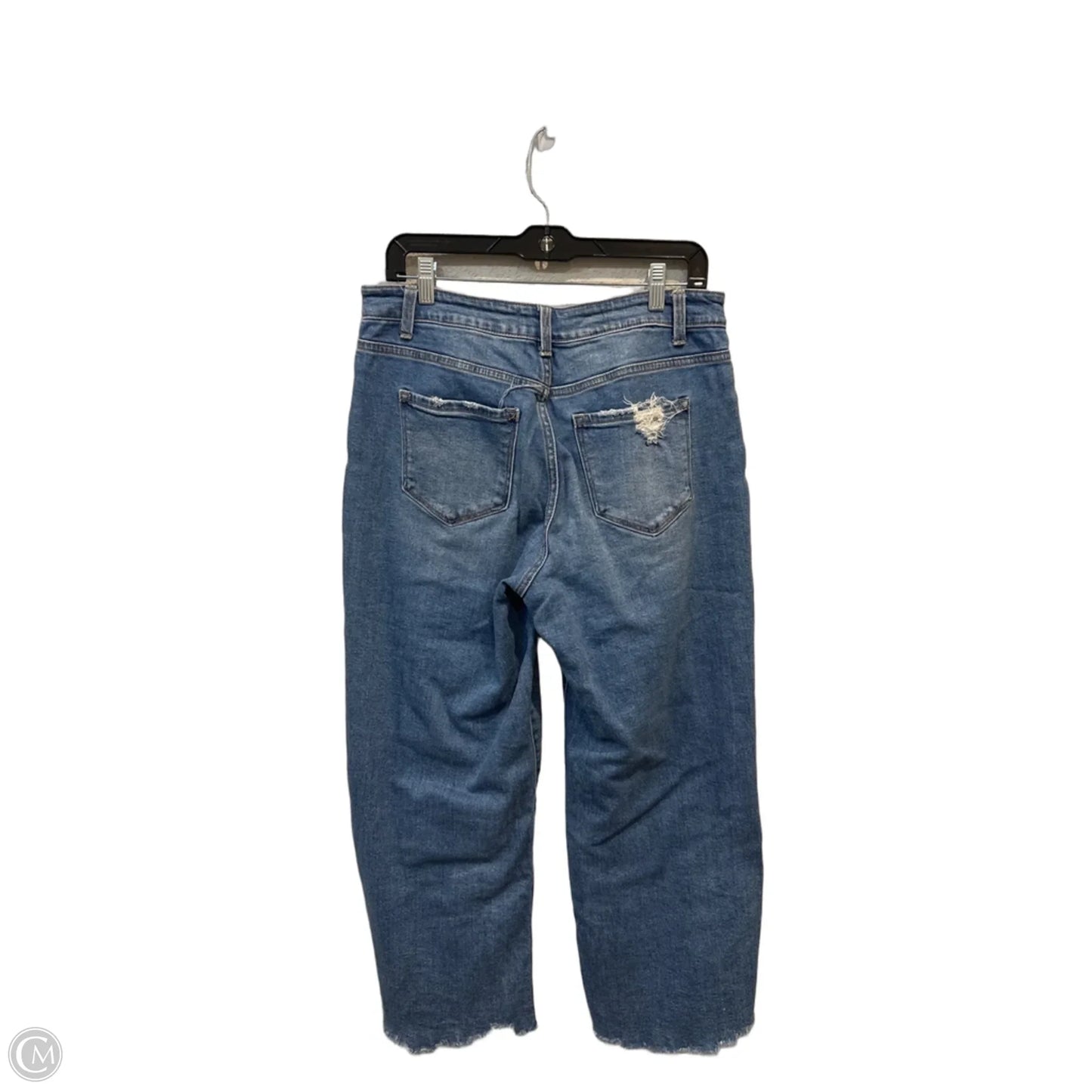 Jeans Wide Leg By Vervet In Blue Denim, Size: 6