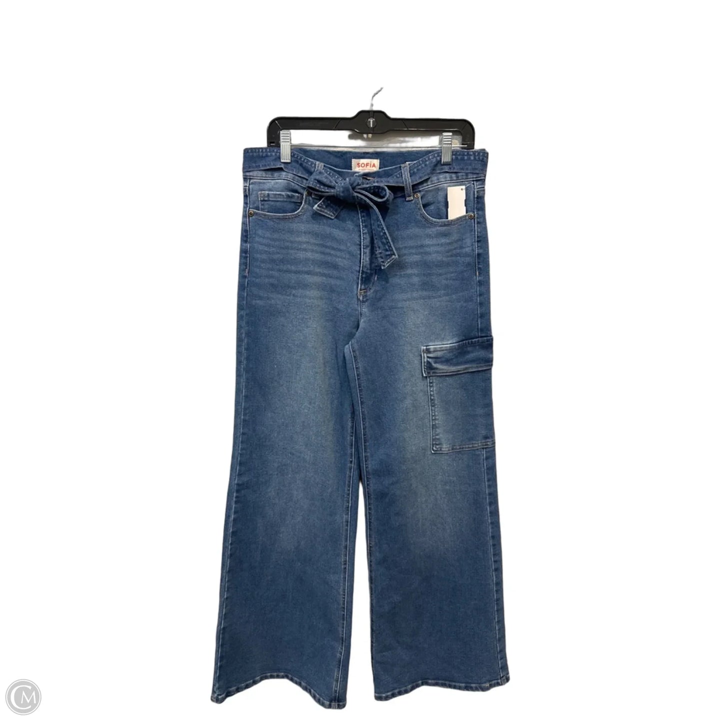 Jeans Wide Leg By Sofia By Sofia Vergara In Blue Denim, Size: 12