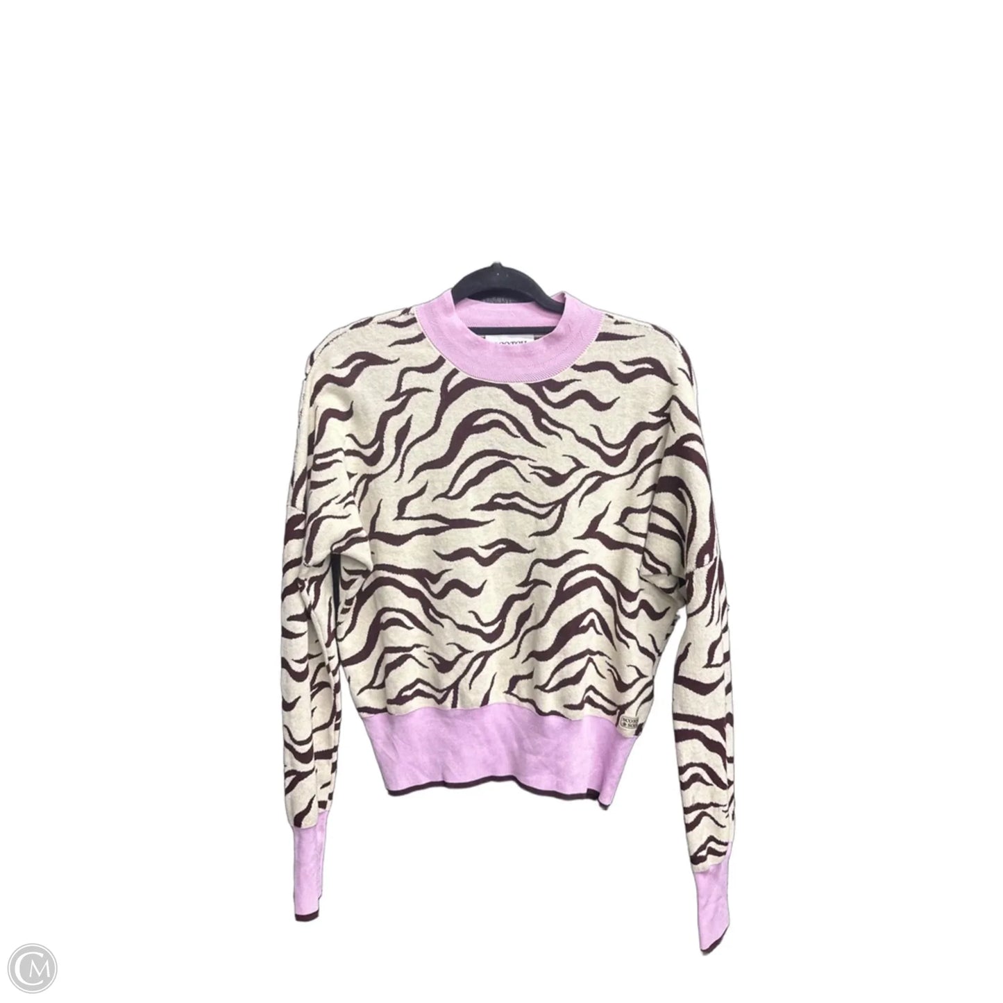Top Long Sleeve By Scotch & Soda In Zebra Print, Size: M