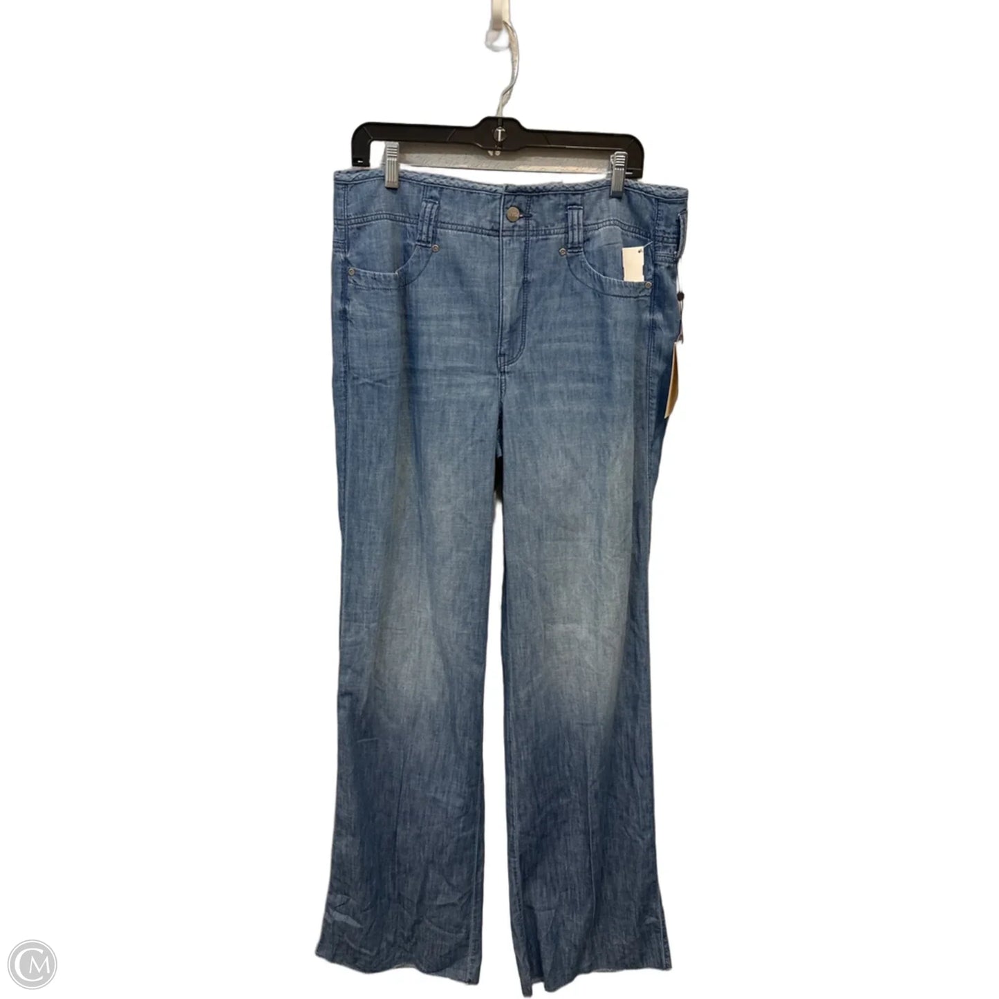 Jeans Wide Leg By New York Jeans In Blue Denim, Size: 8l