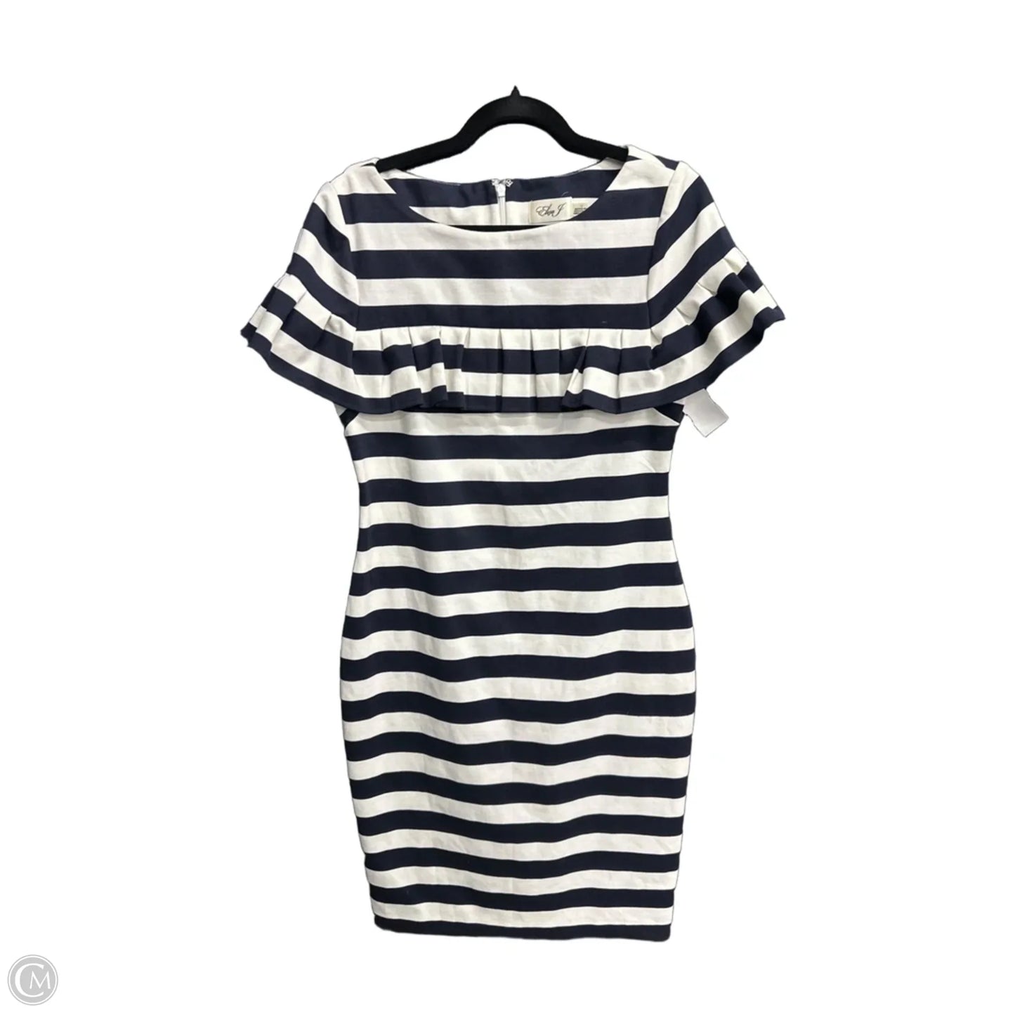Dress Casual Midi By Eliza J In Striped Pattern, Size: 12