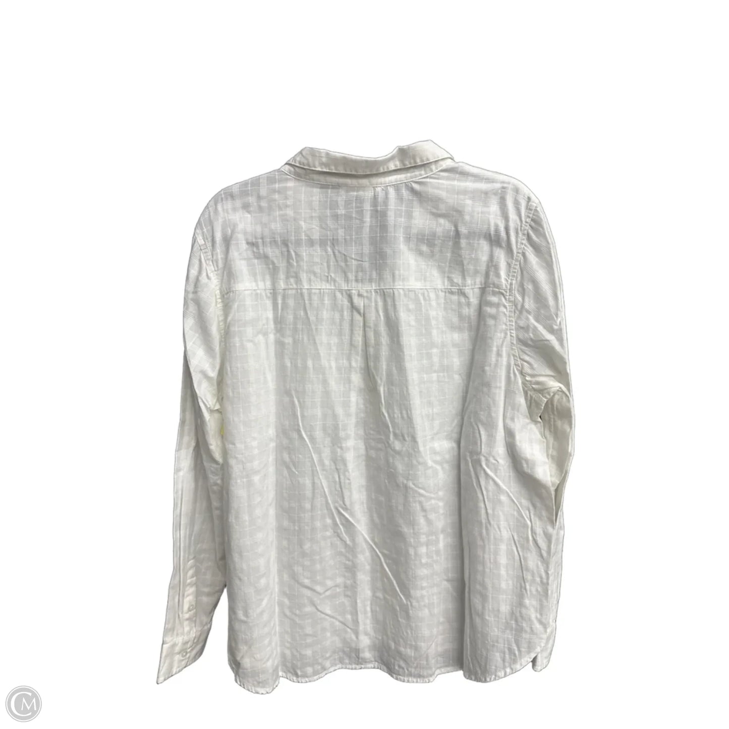 Top Long Sleeve By Lucky Brand In White, Size: Xl