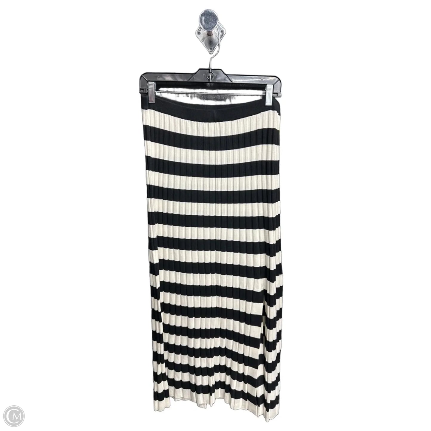 Skirt Midi By A New Day In Striped Pattern, Size: Xl