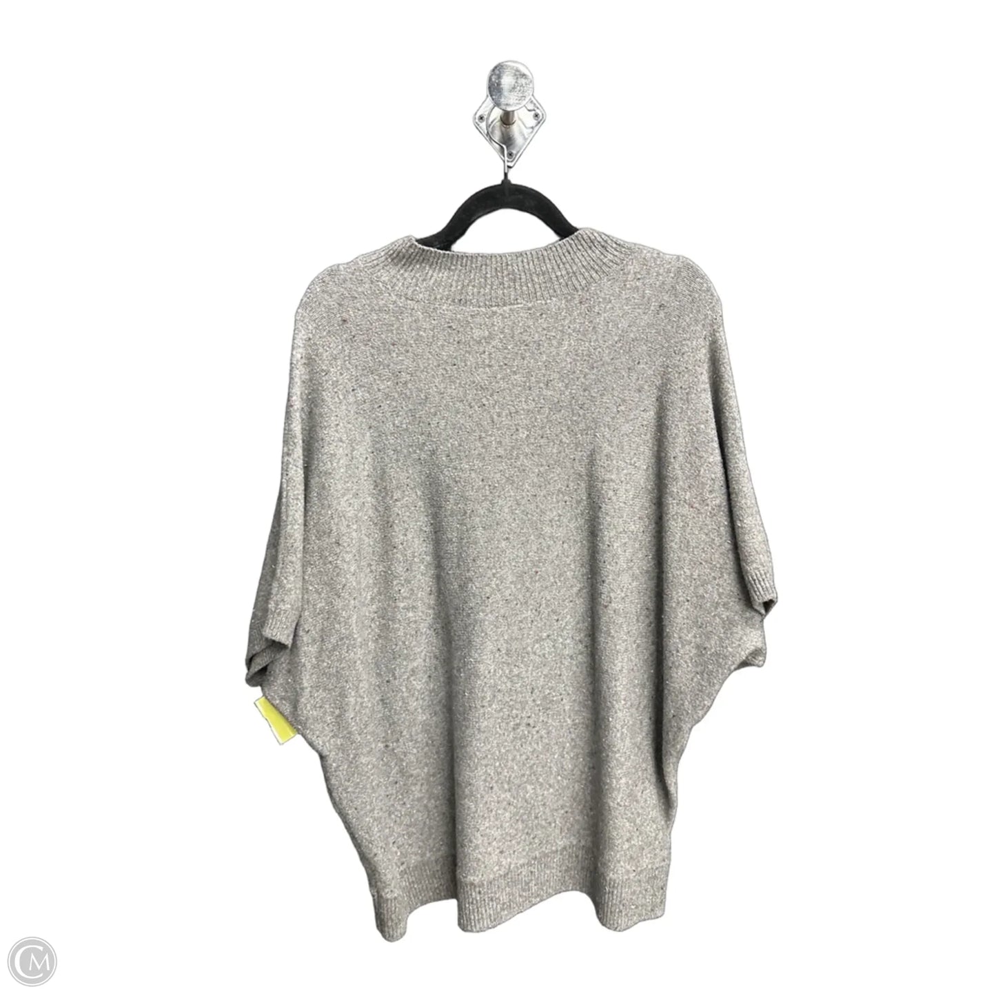Sweater Short Sleeve By Loft In Grey, Size: L