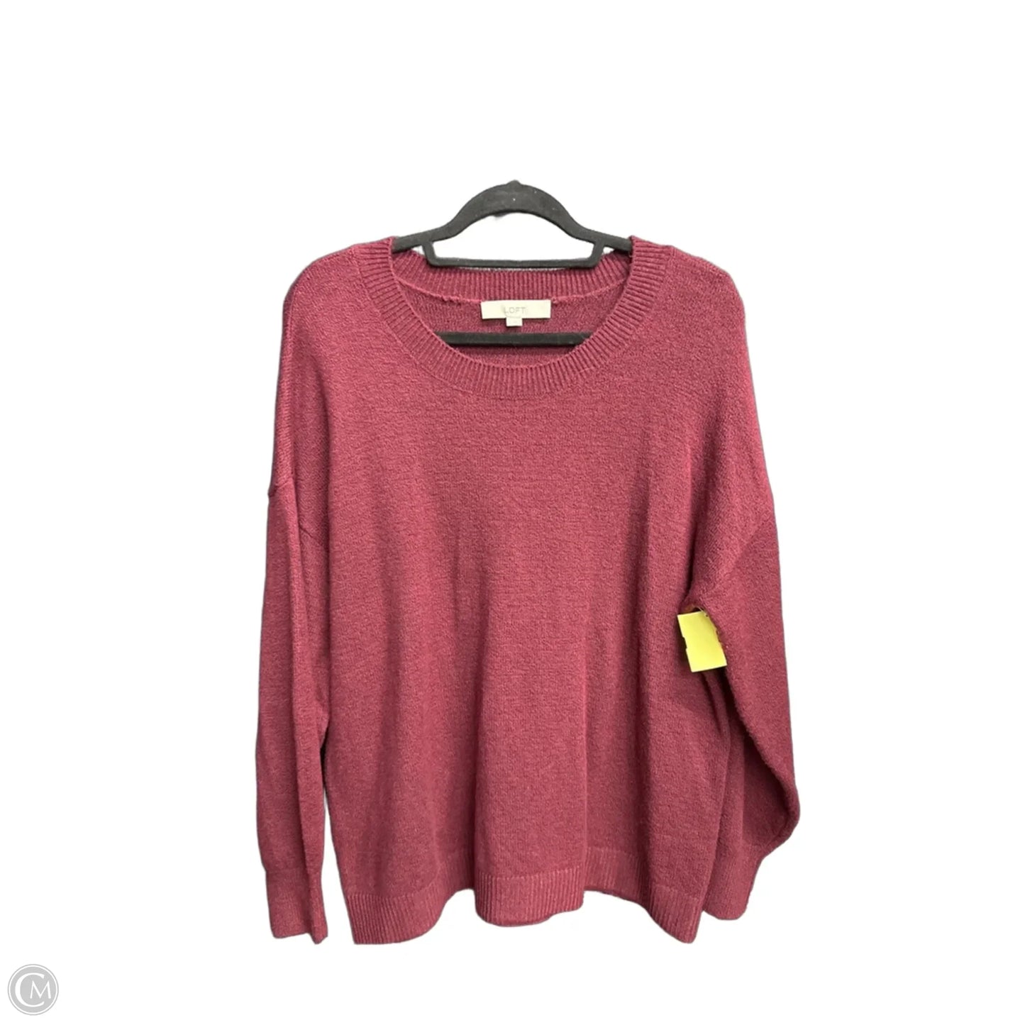 Sweater By Loft In Maroon, Size: L