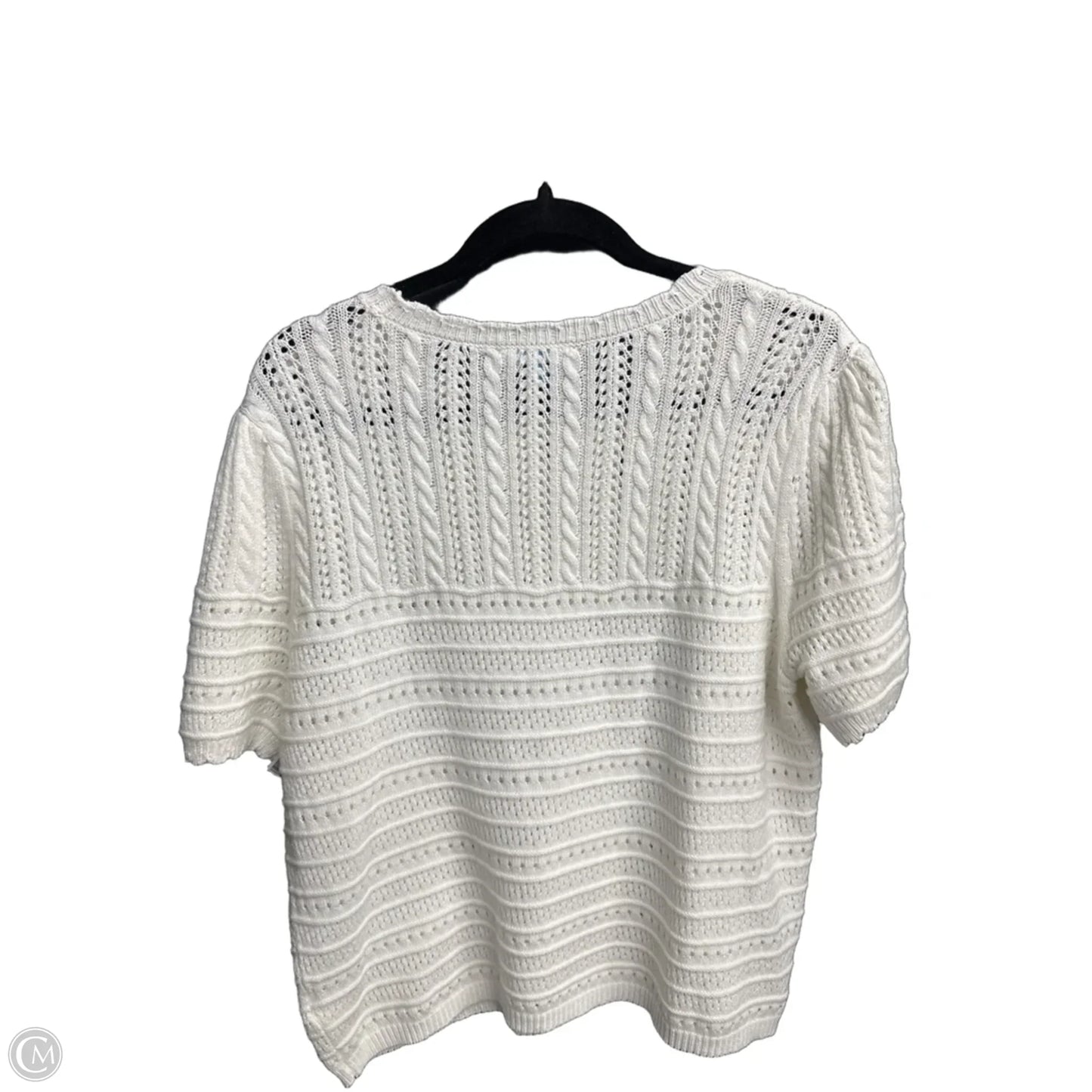 Top Short Sleeve By Draper James In White, Size: Xl