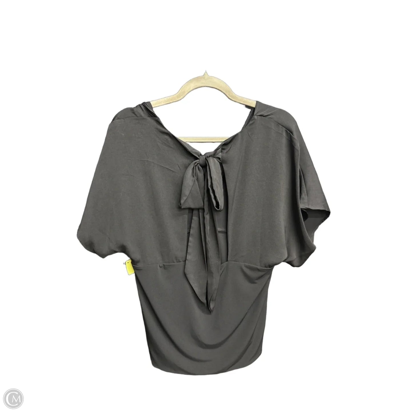 Blouse Short Sleeve By Banana Republic In Black, Size: L