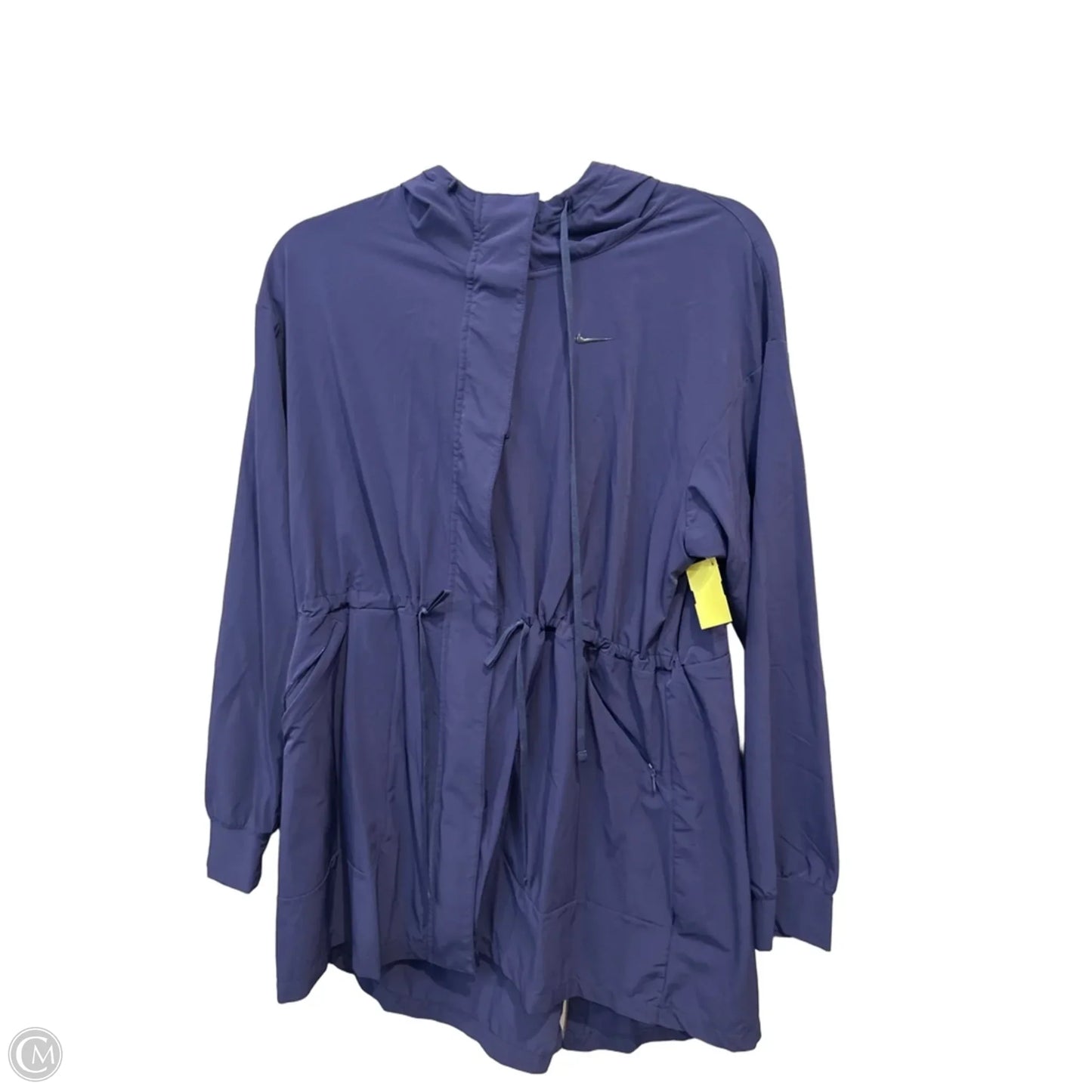 Athletic Jacket By Nike In Purple, Size: S
