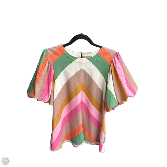 Blouse Short Sleeve By Entro In Multi-colored, Size: M