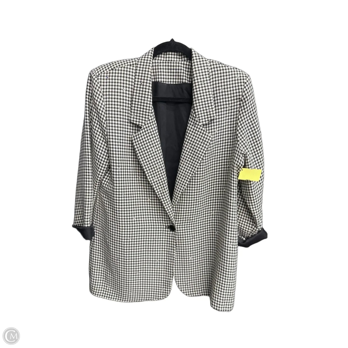 Blazer By Clothes Mentor In Plaid Pattern, Size: M