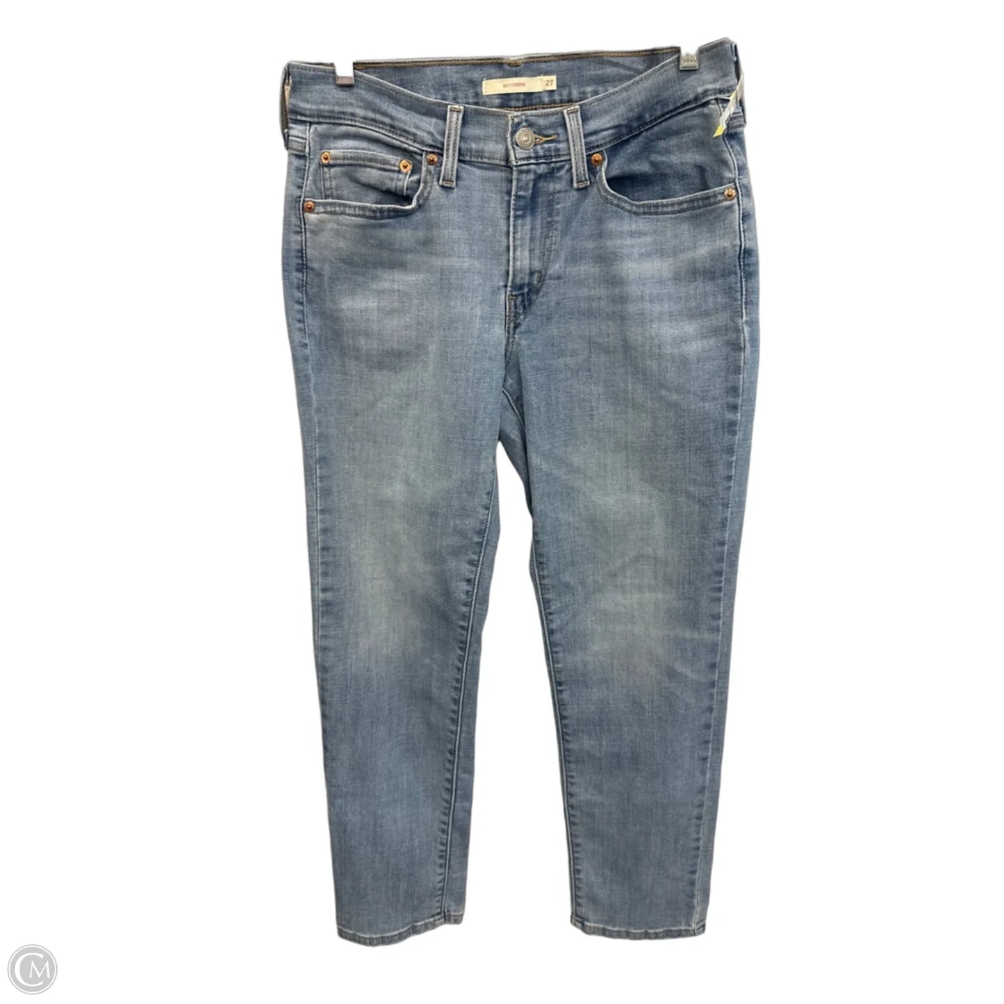 Jeans Boyfriend By Levis In Blue Denim, Size: 4