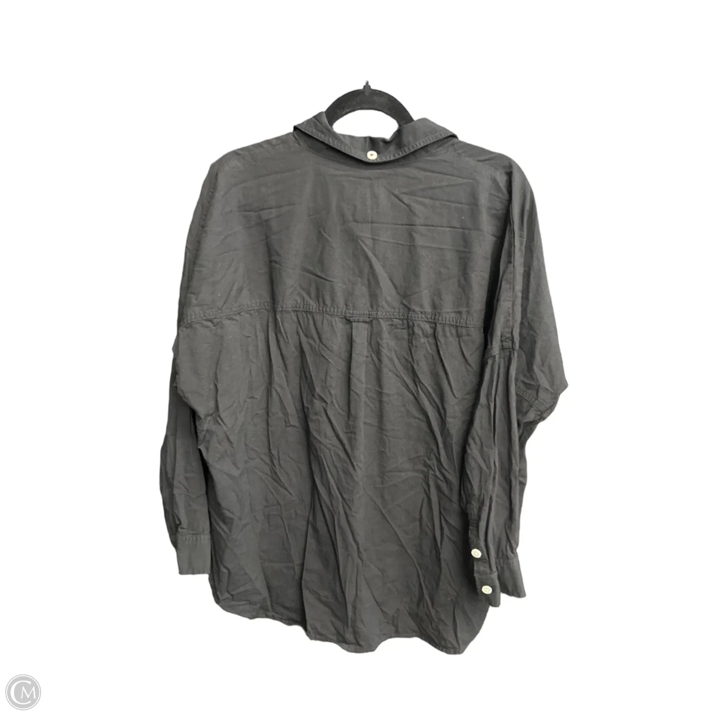 Top Long Sleeve By American Eagle In Black, Size: Xxs