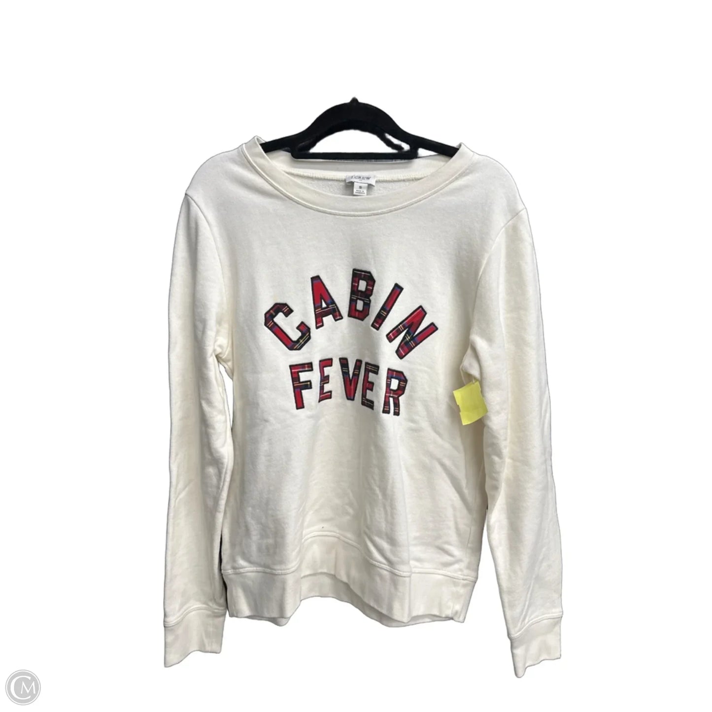 Sweatshirt Crewneck By J. Crew In Cream, Size: S