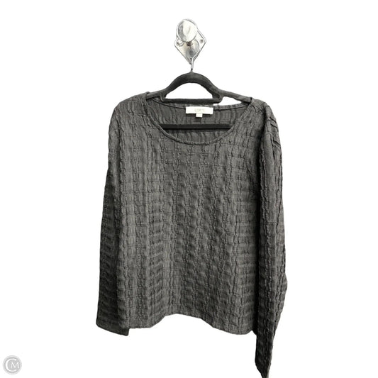 Blouse Long Sleeve By Loft In Black, Size: Xl