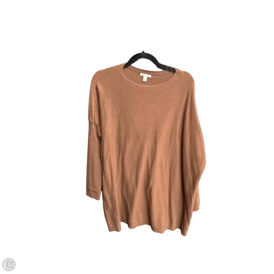 Top Long Sleeve By Versona In Brown, Size: L