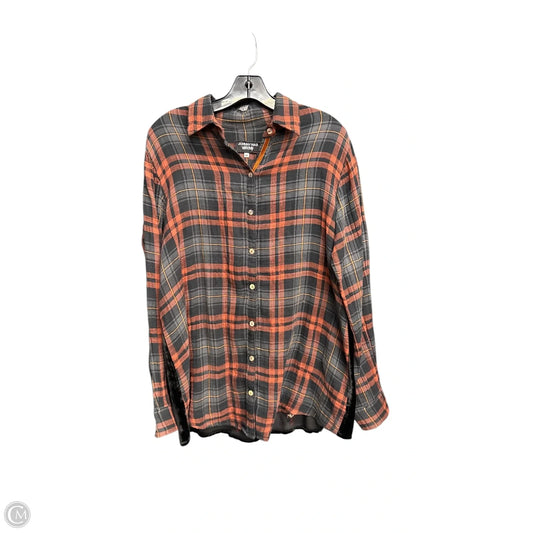 Top Long Sleeve By Johnny Was In Plaid Pattern, Size: M