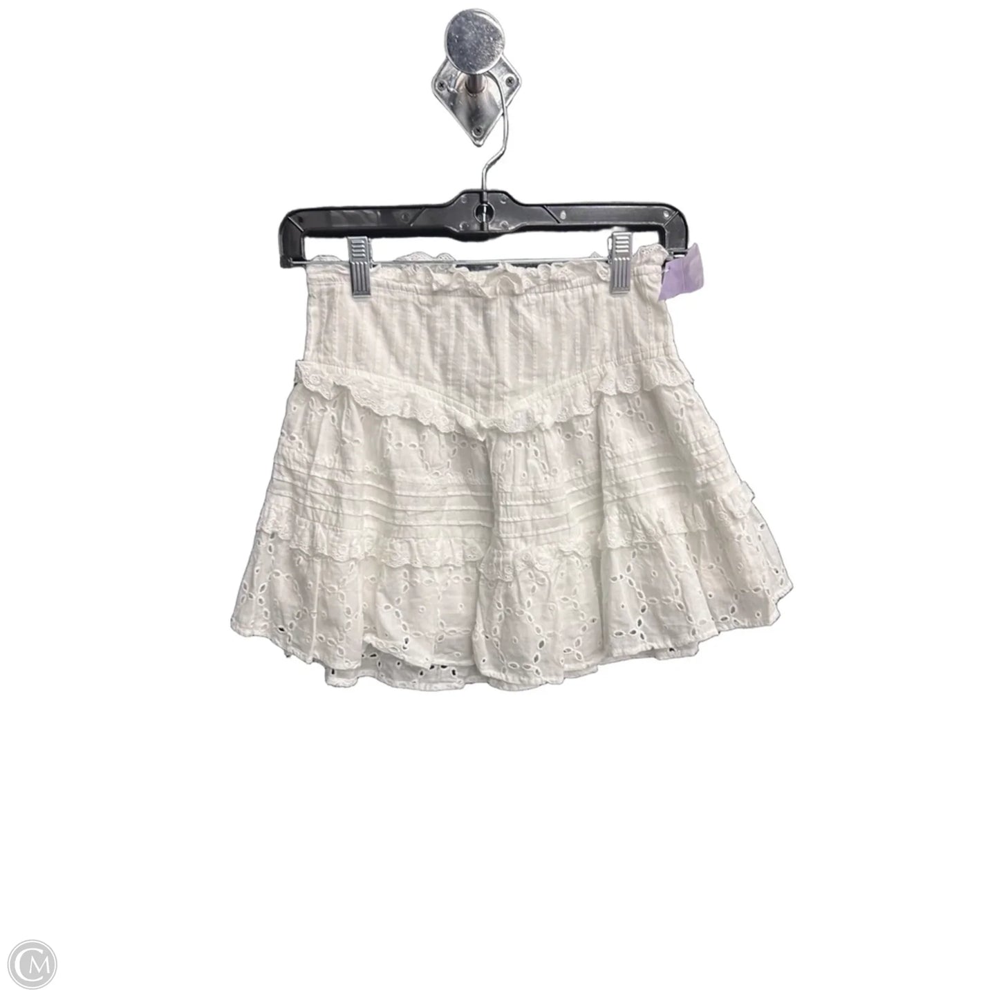 Skirt Mini & Short By Clothes Mentor In White, Size: S
