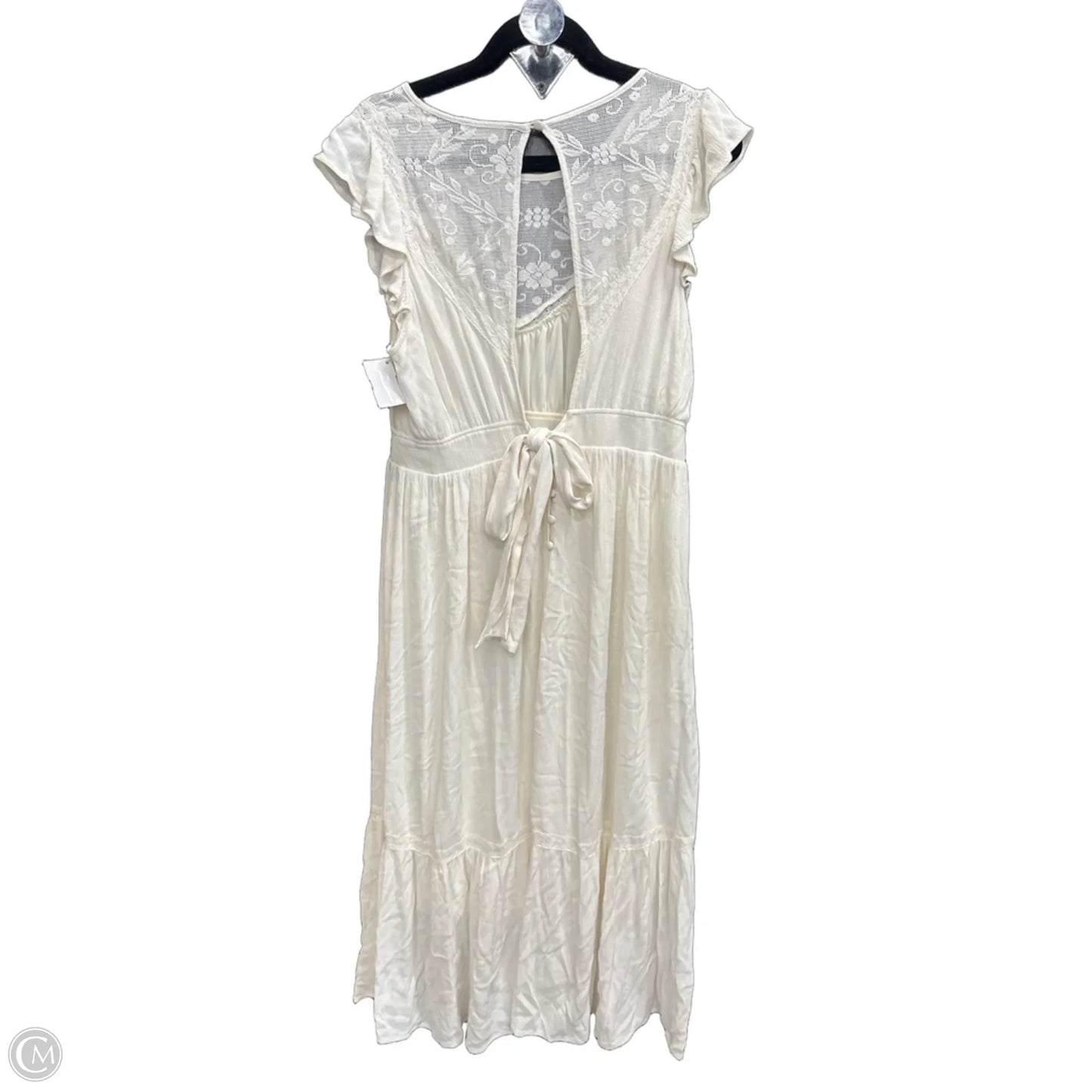 Dress Casual Maxi By In Loom In Cream, Size: M