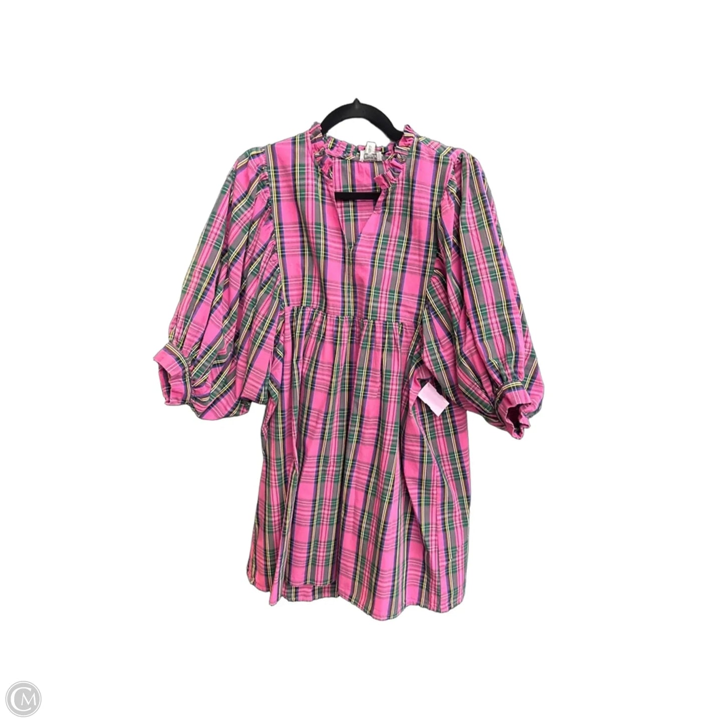 Dress Casual Short By Mudpie In Plaid Pattern, Size: S