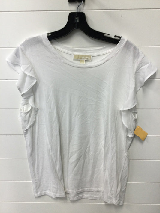 Top Sleeveless By Michael By Michael Kors In White, Size:Xl