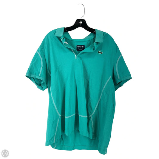 Top Short Sleeve By Lacoste In Green, Size: 2x