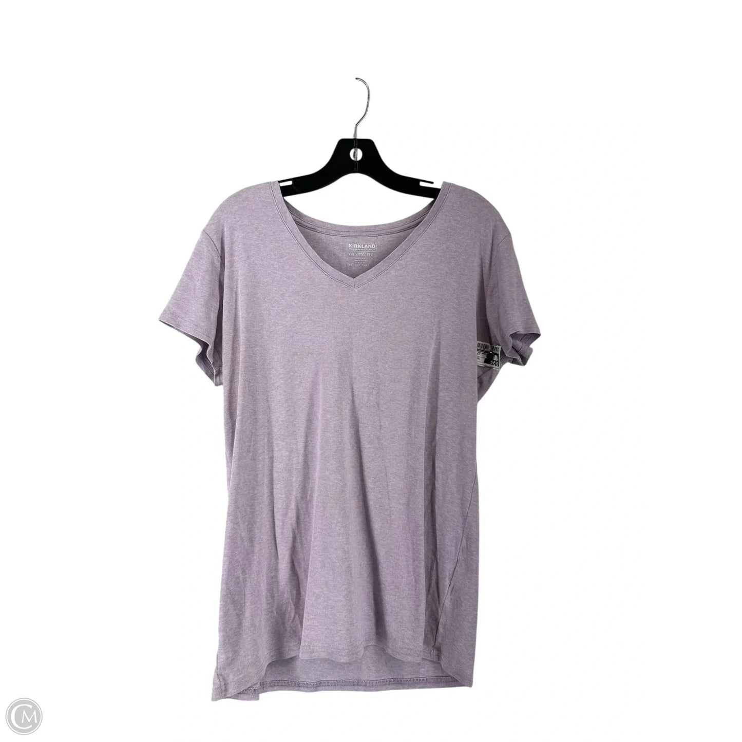 Top Short Sleeve Basic By Kirkland In Purple, Size: Xxl